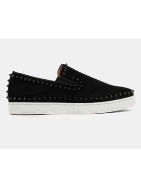 Christian Louboutin PIK BOAT spiked slip on sneakers size 41.5 made Italy